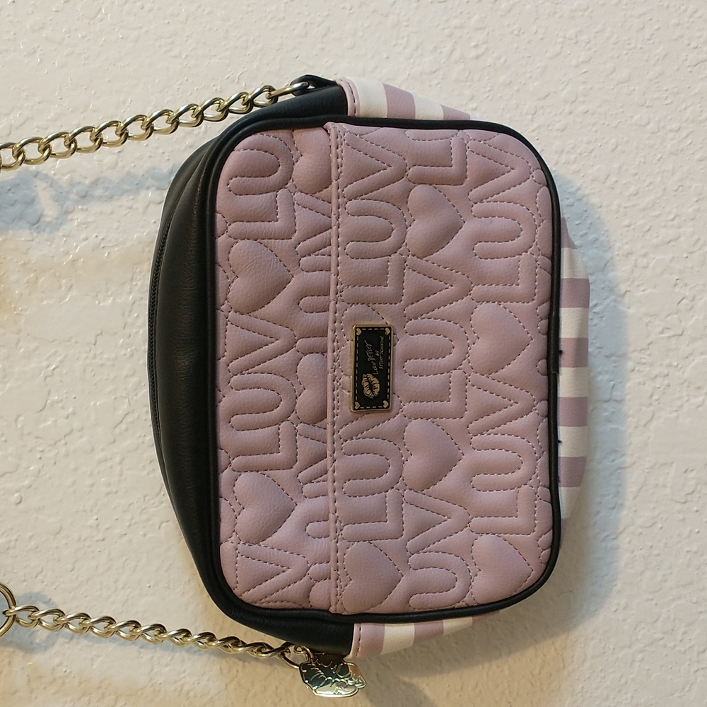 Betsey Johnson Purple & Black Handbag